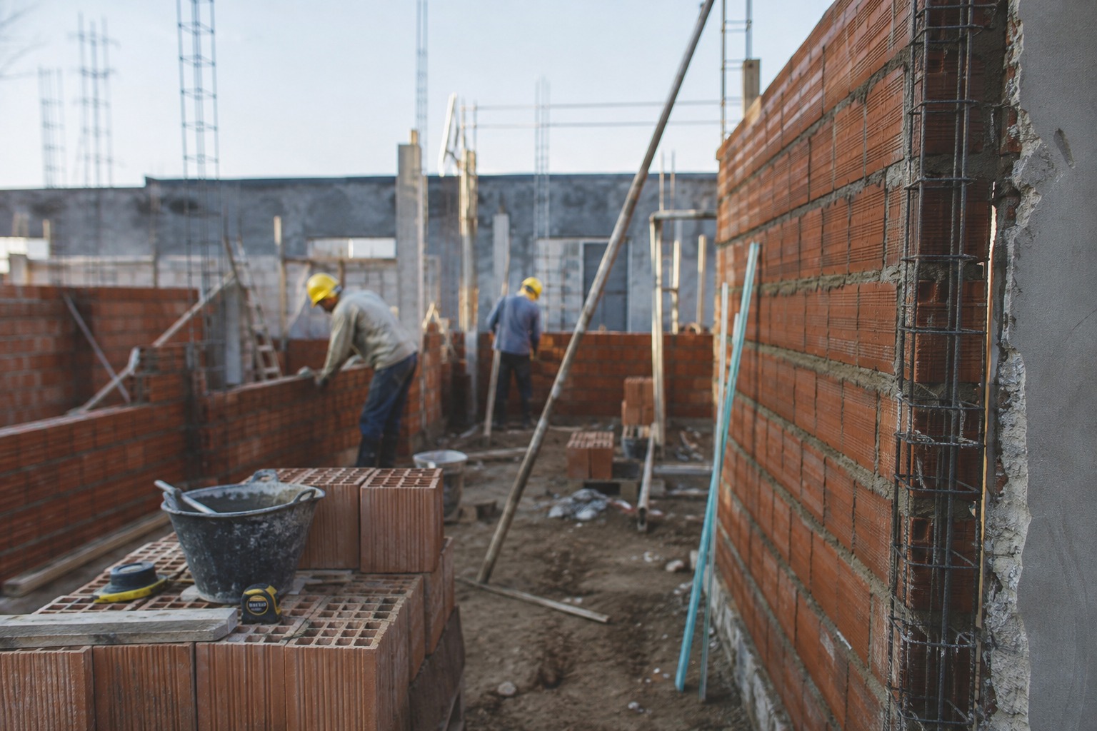 Equipo de Macodes trabajando en una obra de construcción